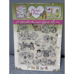 Picnic Pals Clear Stamps by Alice Wong for Scrapbooking & Crafting
